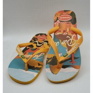 Havaianas Mens Flip Flops Rio De Janeiro Brazil Size 11 /12 US  EUR 45 / 46 NWOT